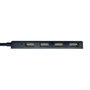 Aisens Hub USB 2.0 A104-0402 con 4 Puertos Negro